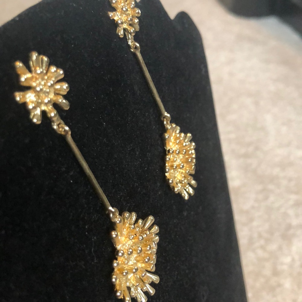 Star Three Dimensional Dangle Earrings - image 5